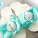 Ivory Wedge Bridal Flip Flops I DO platform heel rhinestone flip flops Wedding Choose color Bow Something Blue bridesmaids, Bridal Shower