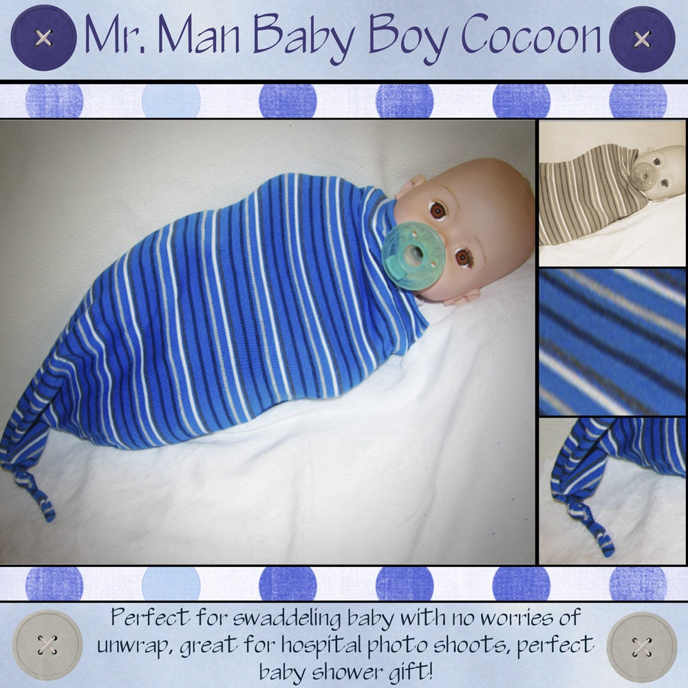 The Original Baby Boutique Swaddle Tot Cocoon Little Mr Man