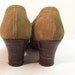1930s 40s SPECTATOR BROGUE Walking Shoes Camel Suede in a  Desirable Size 9