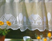Crocheted Curtain - Sweet Home