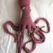 34-inch Knit Octopus Amigurumi (pink)