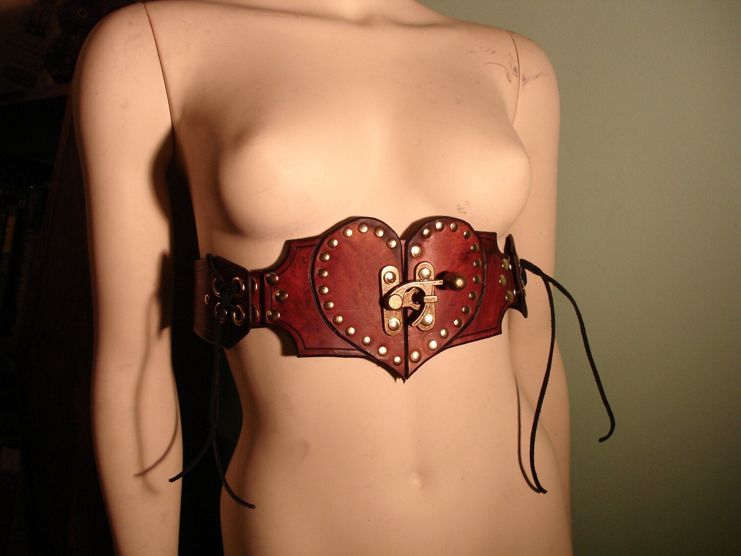 Steampunk Sweetheart Leather Fashion Belt