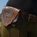 Leather Utility Hip Belt baG - " Brown LeaF " - BROWN // leather belt with pockets.