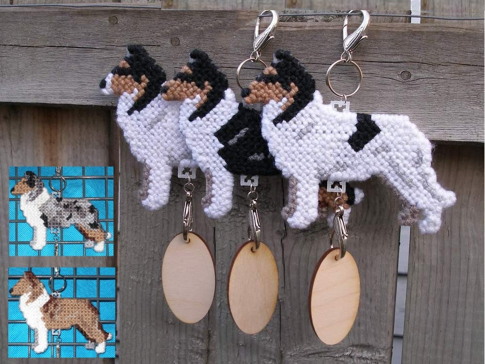 1 Collie Smooth dog crate tag or hang anywhere, Magnet Option, decorative display Choose your color