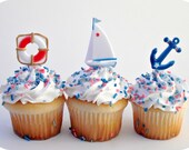 Nautical Cupcake Toppers