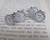 Two Pre-Designed Cuff Link Sets Dictionary Glass Gem Personalized for Groom Father of the Bride Groomsman Hero Thanks Friend Daddy Graduate