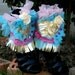 cuffs, marie antoinette, ankle cuffs, spats,burlesque, lolita,spats, shoe accessoires,heart shape, golden,sweet,let them eat cake,fringes