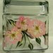 Cookie or candy Jar hand painted with pink cherry blossoms