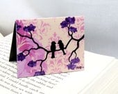 Magnetic Bookmark, Love Birds, Teacher Gift, Party Bridesmaid Favor, Pink Romance