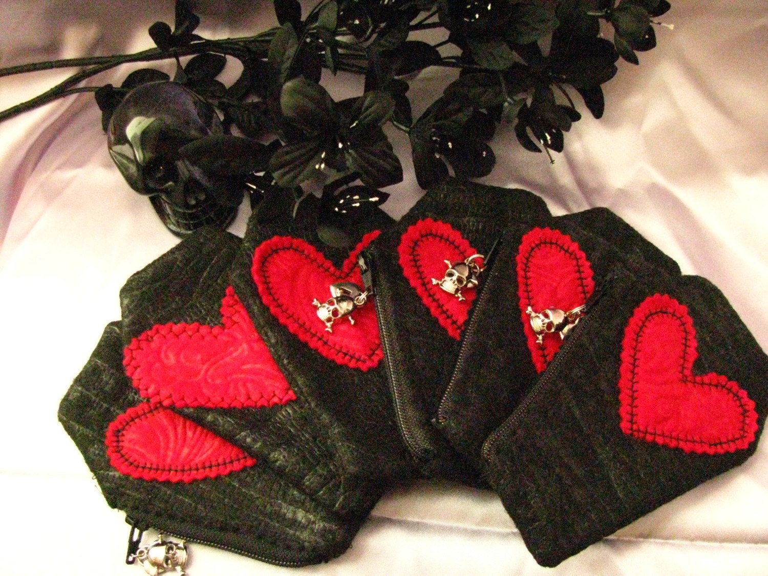 Coffin purse coin black