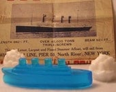 Titanic Soap with icebergs & titanic memorabilia gift.. choose your color and scent..  set of two(2) ships and two(2) icebergs