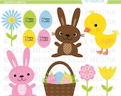 Easter Elements - Clip Art Set - Digital Elements Commercial use for Cards, Stationery and Paper Crafts and Products