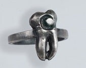Sterling Lunar Tooth Ring