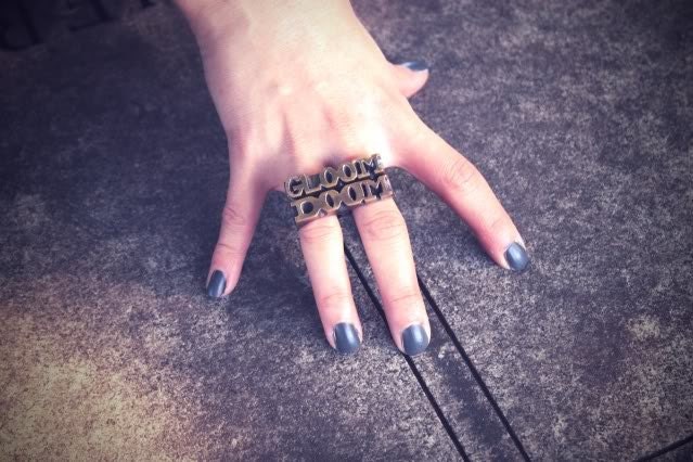 DOOM Two Finger Sterling Silver Ring