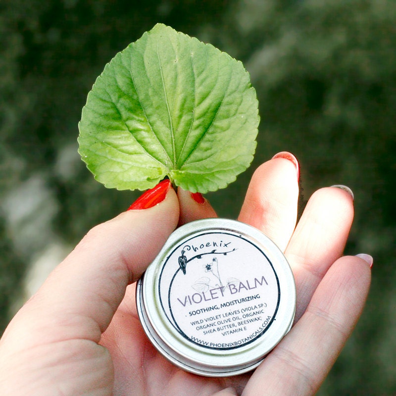 Violet Balm - soothing moisturizing salve - 1/2 oz tin