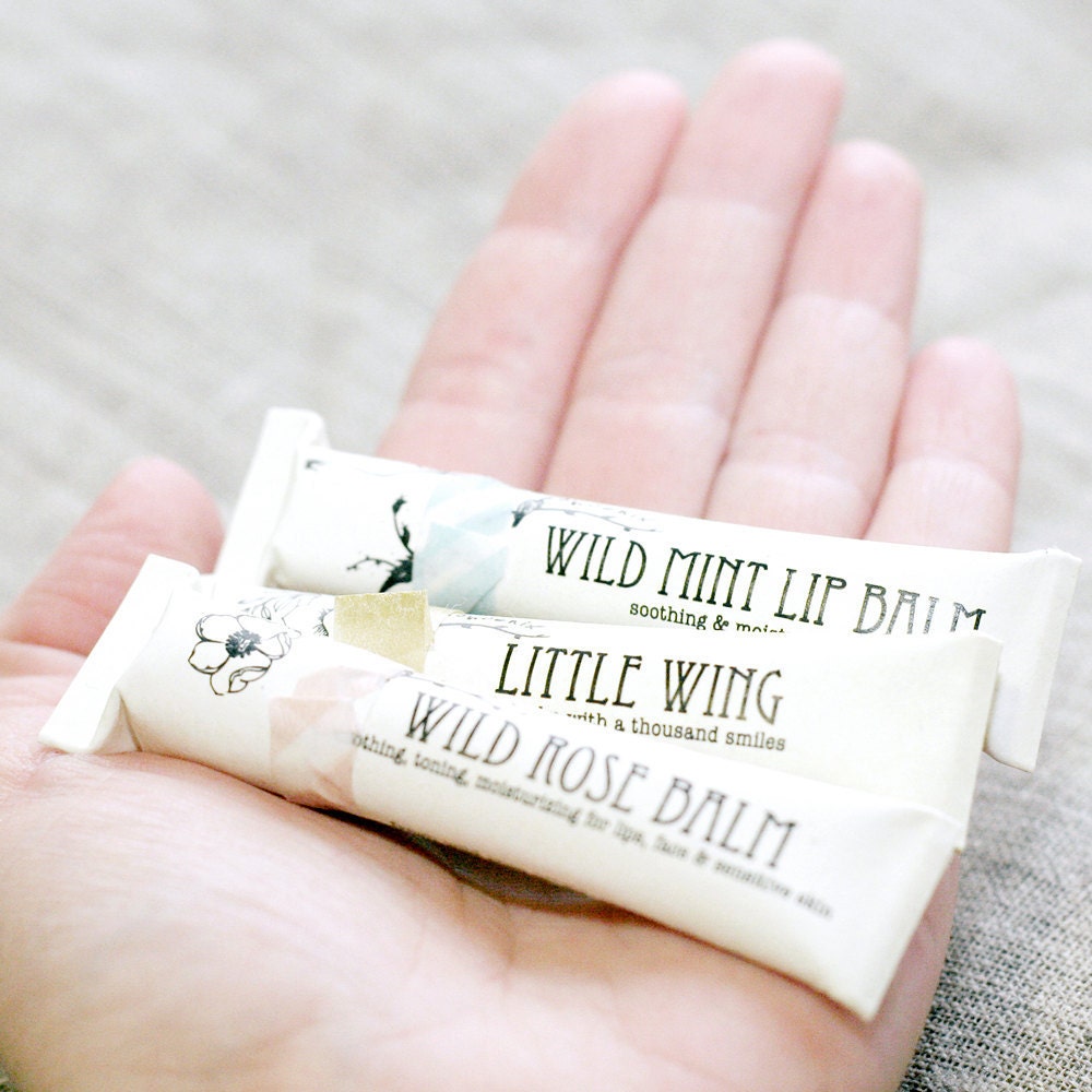 Eco Friendly Tubes, 3 Organic Lip Balms, Mother's Day, For Her, For Him, Unisex, Gifts Gifts under 20