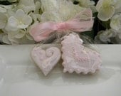 Elegant Little Pink Hearts Favors    One Dozen