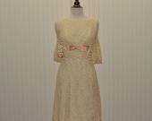 Vintage 1960 Dress Hazelwood Color Lace