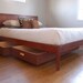 Mid Century Danish Modern Style Storage Bed