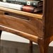 Mid Century Danish Modern Walnut Bed with Night Stands