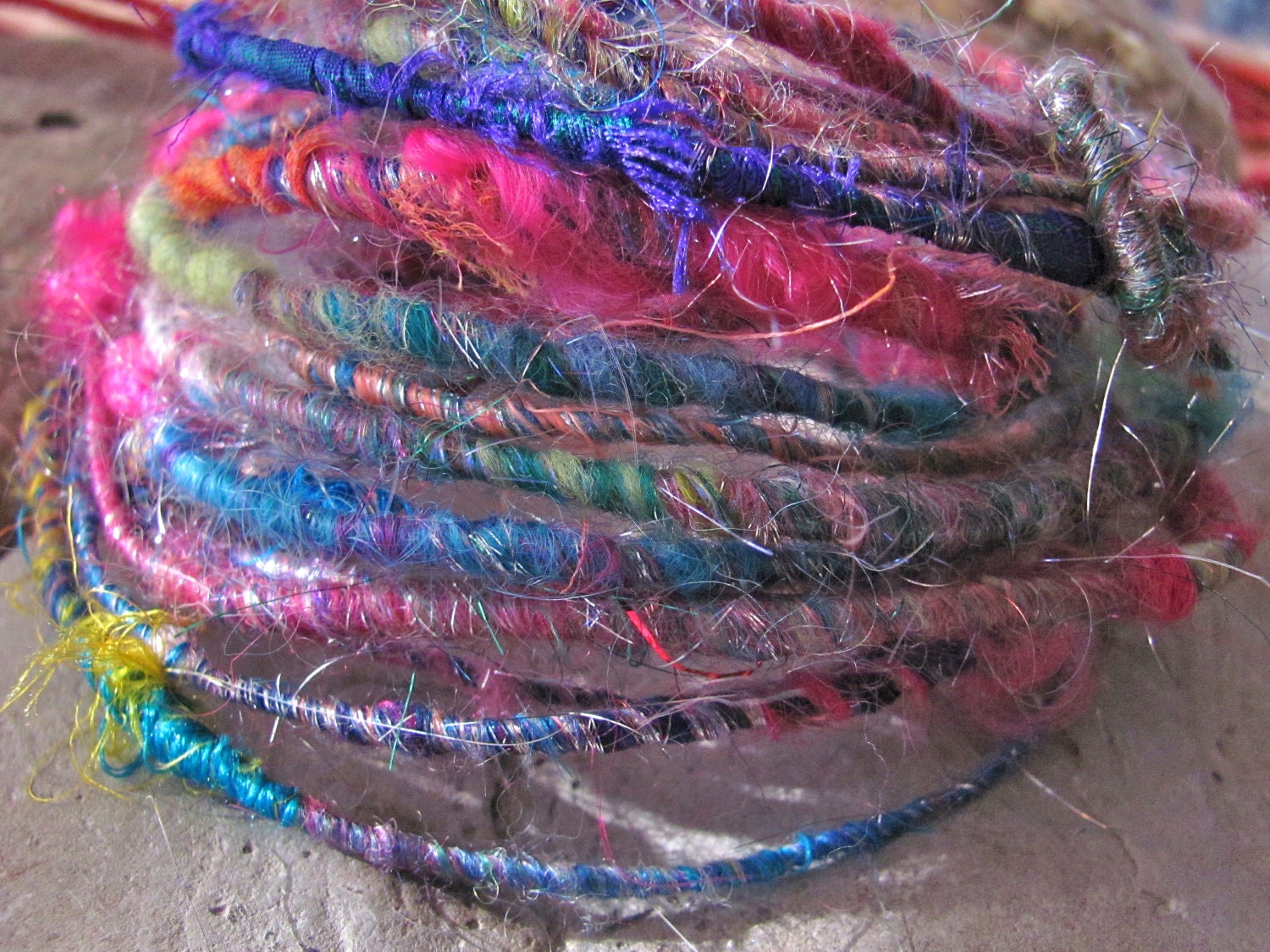 Bohemian Rhapsody FiberWire - Handspun Art Wire for Jewelry