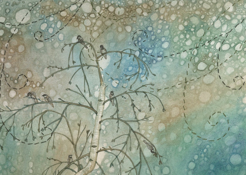 Art Print Reproduction 5x7 - Endless Rain