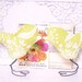 Wedding Cake Topper Farmhouse Chic Summer Yellow Green Flower Garden Love Birds, Spring Wedding, Home Decor, New Baby Gift