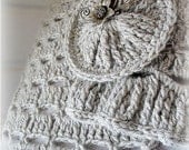 Direct Download PDF pattern crochet Grey cowl scarf stole