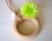 WOODEN Teething and Nursing Necklace - ALL natural