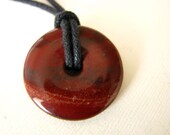 Gentle Energy - Poppy Jasper 30mm Pendant - Nursing Necklace