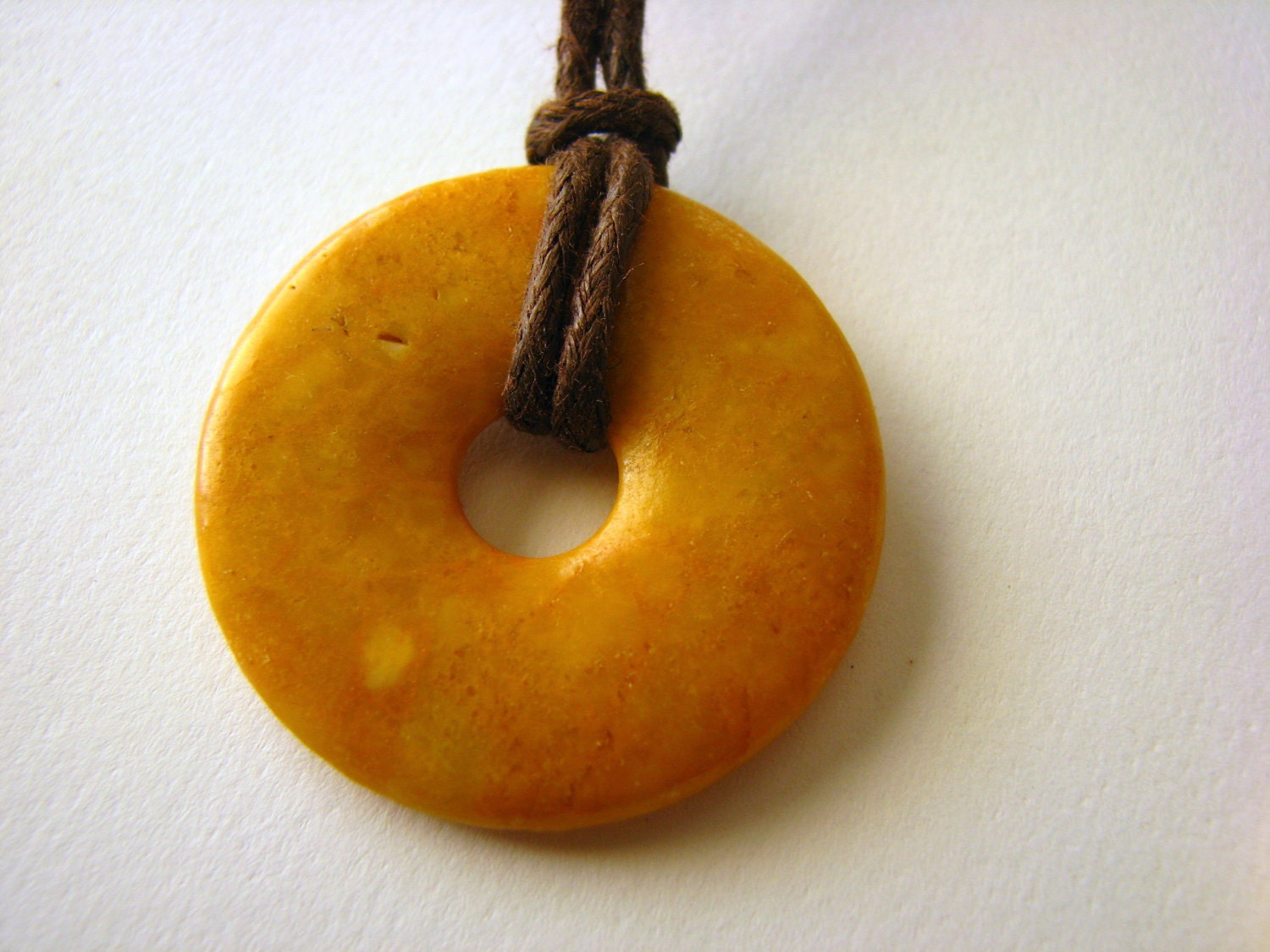 Summer Joy - 35mm Butterscotch Jade Nursing Necklace
