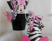 1st Birthday Sweet Celebration Package -Minnie Mouse Zebra and hot pink Il_170x135