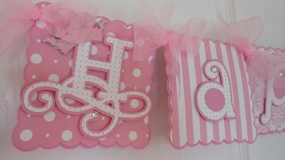Princess Birthday-Happy Birthday Princess banner with Name and age Il_570xn