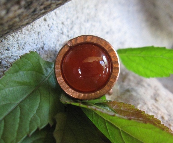 Round Carnelian Ring