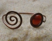 Copper Bracelet with Oval Stone