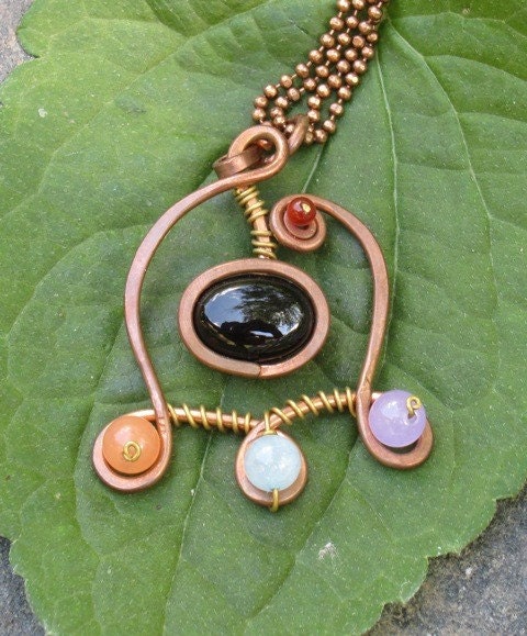 Bell Shaped Onyx Pendant