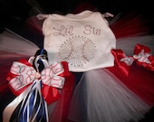 Lil Sis Baseball Bling Boutique Tutu Set--Free Matching Hair Bow--Portrait Perfect