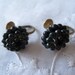 Vintage Screw Backed Blackberry Earrings