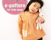 Reversible tunic top vs. Dress (12 months upto age 6)PDF patterns