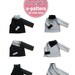 Unisex cowlneck pullover jacket (12 months upto age 6)PDF patterns - Reversible, 6 ways to wear, cowl neck, pullover jacket, side buttons