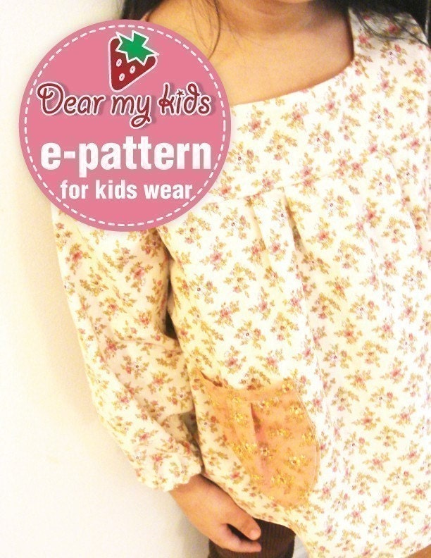 Reversible Tunic Top Vs. Dress (12 months to age 6)PDF patterns