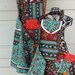 Reserved for Jess Mother and Two Daughter Aprons REVERSIBLE