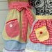 Mothers Day Matching Apron Set Mother Daughter Half Aprons in Gingham