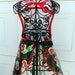 Little Girls Art Smock or Cooking Apron in Retro Cherries Wipe Clean Vinyl