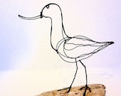 Avocet Wire Sculpture- Reserved for Sara - WiredbyBud