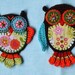 Applique Owl x2 - Vol.2 - Crochet Pattern