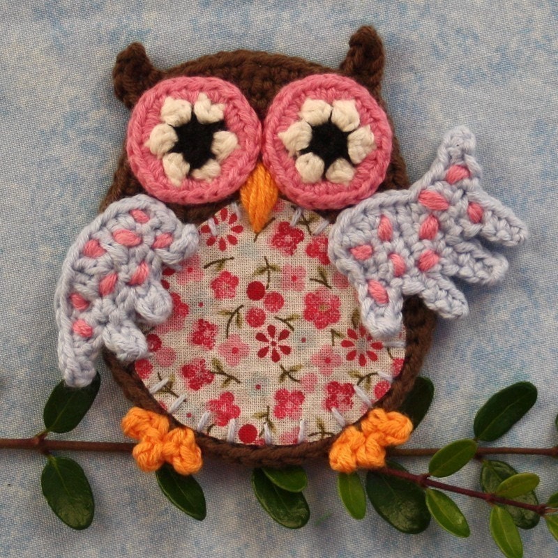 Applique Owl - Crochet Pattern