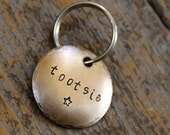 Customize Your Own Pet ID Tag in 1'' Bronze - You Pick the Font & Stamp