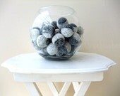 Big Grey Stone Vase Filler Balls 6 Pcs (Without Holes)