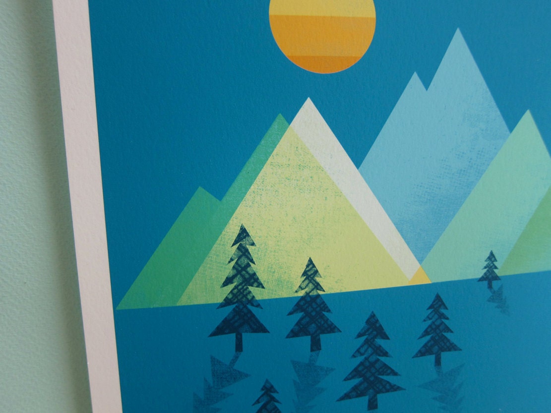 The Sun Sets Print